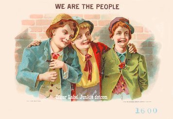 We Are The People-cigar box label