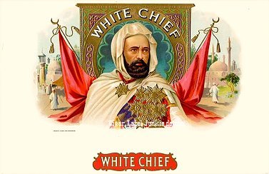 White Chief cigar box label