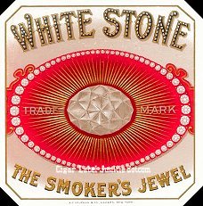 White Stone cigar box label