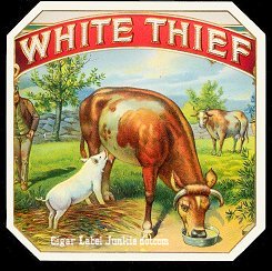 White Thief outer cigar label
