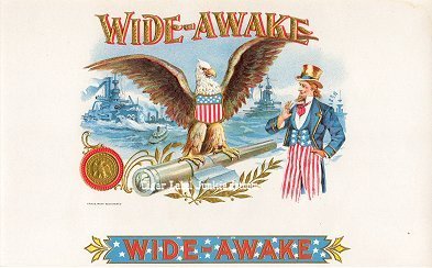 Wide Awake cigar box label