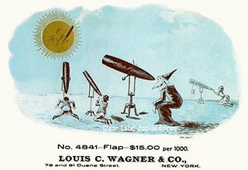 Wizard Views Moon cigar box label
