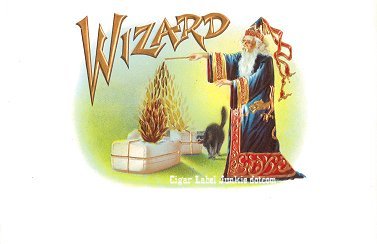 Wizard inner cigar label