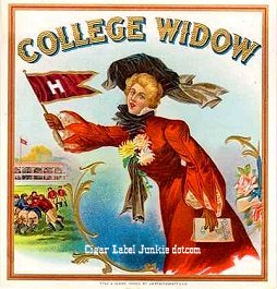 College Widow- cigar box label