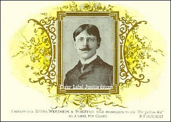 R F Outcault cigar box label