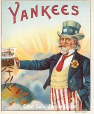 Yankees cigar box label