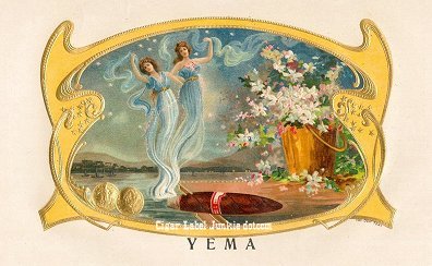 Yema cigar box label