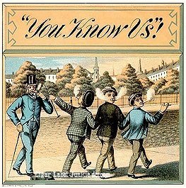 You Know Us- cigar box label