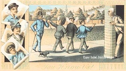 You Know Us-cigar box label
