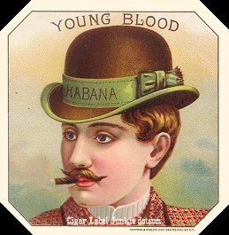 Young Blood- cigar label