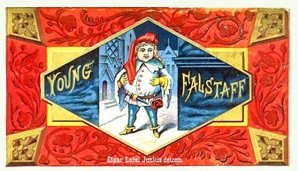 Young Falstaff cigar box label