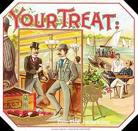 Your Treat- cigar box label