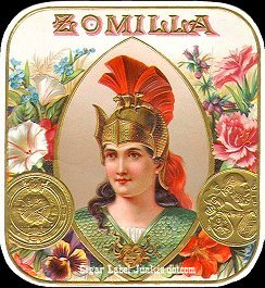 Zomilla- cigar box label