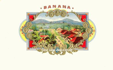 Banana inner cigar label