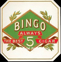 Bingo outer cigar box label