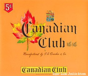 Canadian Club inner cigar label