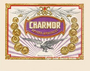 Charmor inner cigar label