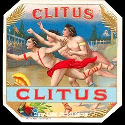 Clitus outer cigar label