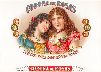 Corona Rosas inner cigar label