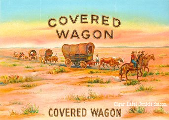 Covered Wagon inner cigar label