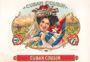 Cuban Cousin inner cigar label