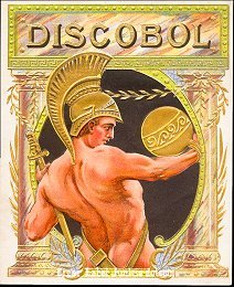 Discobol outer cigar label