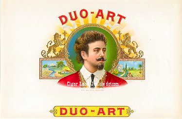 Duo Art inner cigar label