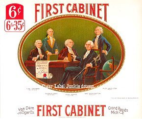 First Cabinet inner cigar label