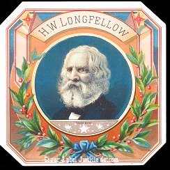 HW Longfellow outer cigar label