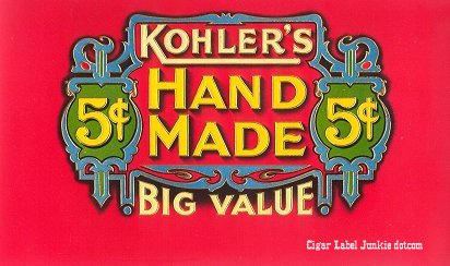 Kohlers inner cigar label