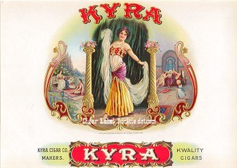 Kyra inner cigar label