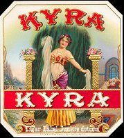 Kyra outer cigar box label