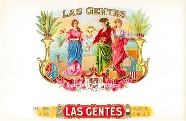 Las Gentes inner cigar label