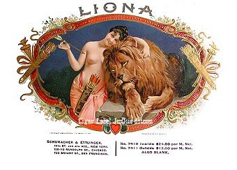 Liona- cigar box label
