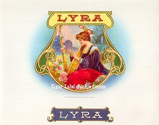 Lyra inner cigar label