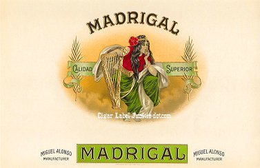 Madrigal inner cigar label