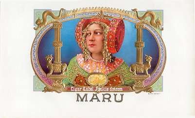 Maru inner cigar label
