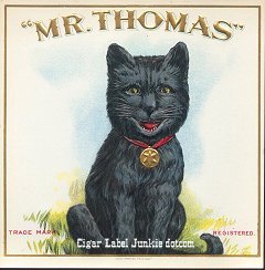 Mr Thomas outer cigar label