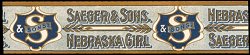 Nebraska Girl edge cigar box label