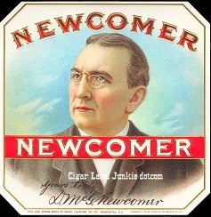 Newcomer outer cigar label