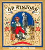 OP Sinjoor outer cigar box label