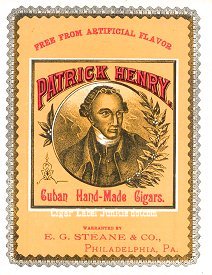 Patrick Henry inner cigar label