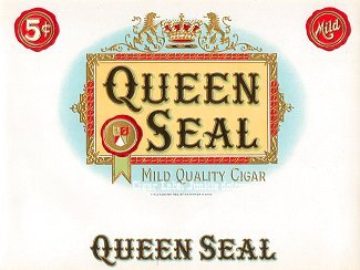 Queen Seal inner cigar label