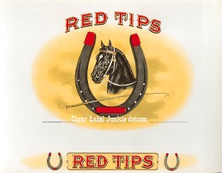 Red Tips inner cigar label