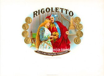Rigoletto inner cigar label