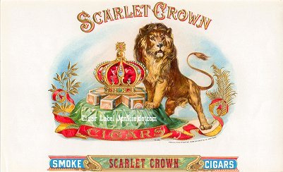 Scarlet Crown inner cigar label