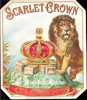Scarlet Crown outer cigar box label