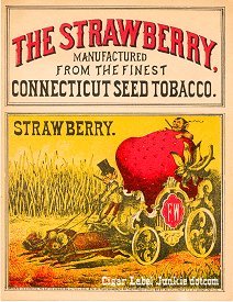 Strawberry inner cigar label