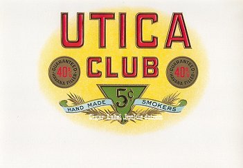 Utica Club inner cigar label