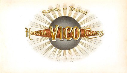 Vico inner cigar label